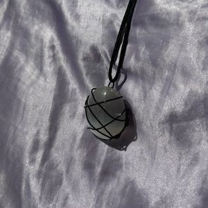 💿 Wire Wrapped Selenite Necklace 💿